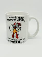 Load image into Gallery viewer, 11oz/15oz "Not Only Does My Mind Wander.." Funny Ceramic Coffee Mug