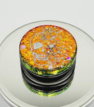 Load image into Gallery viewer, Color Shift Skull with Flowers Gothic Skull Phone Grip