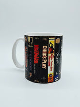 Load image into Gallery viewer, Classic VHS Horror Movie Ceramic Coffee Mug