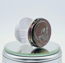 Load image into Gallery viewer, Side View Gothic Color Shift Anatomical Skull Phone Grip