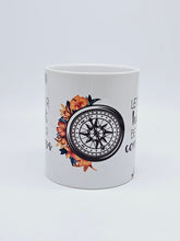Load image into Gallery viewer, Let Your Heart Be Your Compass 11oz/15oz Coffee Mug: Cute Floral Ceramic Coffee Cup