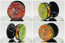 Load image into Gallery viewer, Color Shift Skull with Flowers Gothic Skull Phone Grip