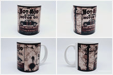 Load image into Gallery viewer, 11oz/15oz Dirty "Hot Rod" Motor Oil Can Coffee Mug: Vintage Oil Can Replica Coffee Mug