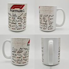 Load image into Gallery viewer, 11oz/15oz Formula 1 Grand Prix Coffee Mug: F1 Track List