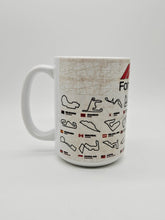 Load image into Gallery viewer, 11oz/15oz Formula 1 Grand Prix Coffee Mug: F1 Track List