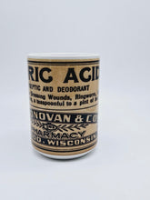 Load image into Gallery viewer, Boric Acid Vintage Label Ceramic Coffee: 11oz/15oz Poison Coffee or Tea Cup