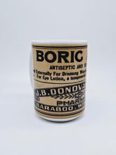 Load image into Gallery viewer, Boric Acid Vintage Label Ceramic Coffee: 11oz/15oz Poison Coffee or Tea Cup