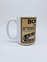 Load image into Gallery viewer, Boric Acid Vintage Label Ceramic Coffee: 11oz/15oz Poison Coffee or Tea Cup