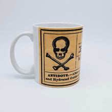 Load image into Gallery viewer, Arsenic Poison! Vintage Label Ceramic Coffee: 11oz/15oz Poison Coffee or Tea Cup