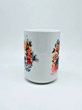 Load image into Gallery viewer, Floral Gothic Skull Ceramic Coffee Mug