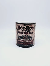 Load image into Gallery viewer, 11oz/15oz Dirty "Hot Rod" Motor Oil Can Coffee Mug: Vintage Oil Can Replica Coffee Mug