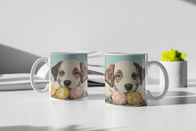 Load image into Gallery viewer, 11oz/15oz Retro Puppy Ceramic Easter Coffee Mug