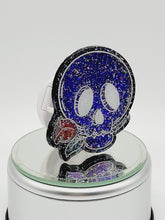 Load image into Gallery viewer, Purple Prism Cartoon Skull Phone Grip: Gothic Skull with Rose Phone Holder and Tablet Stand