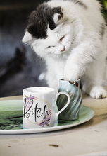 Load image into Gallery viewer, 11oz/15oz B*tch Coffee Mug: Floral B*tc Ceramic Coffee Cup