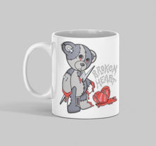 Load image into Gallery viewer, 11oz/15oz Broken Heart Valentines Day Coffee Mug: Cute Goth Valentines Cup