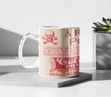 Load image into Gallery viewer, Arsenic Poison! Red Vintage Label Ceramic Coffee: 11oz/15oz Poison Coffee or Tea Cup