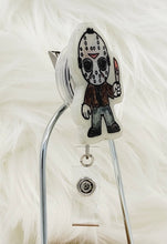 Load image into Gallery viewer, Glow in the Dark Horror Cartoon Retractable Badge Reel