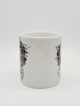 Load image into Gallery viewer, 11oz/15oz Skeleton With Roses Ceramic Coffee Mug: Skeleton Coffee Cup