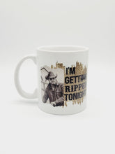 Load image into Gallery viewer, 11oz/15oz Yellowstone "I'm Getting Ripped Tonight" Leopard Print Coffee Mug: Rip Yellowstone Coffee Cup
