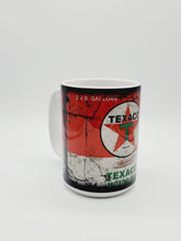 Load image into Gallery viewer, 11oz/15oz Dirty Texaco Motor Oil Coffee Mug: Ceramic Dirty Oil Can Coffee Cup