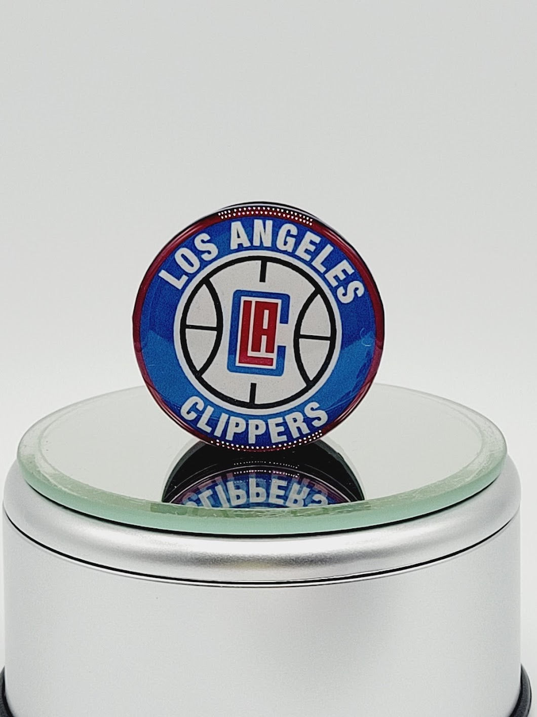 Custom NBA Phone Grip or Badge Reel with Epoxy Overlay: Pick Your Team Pick Your Base: Style Set 1