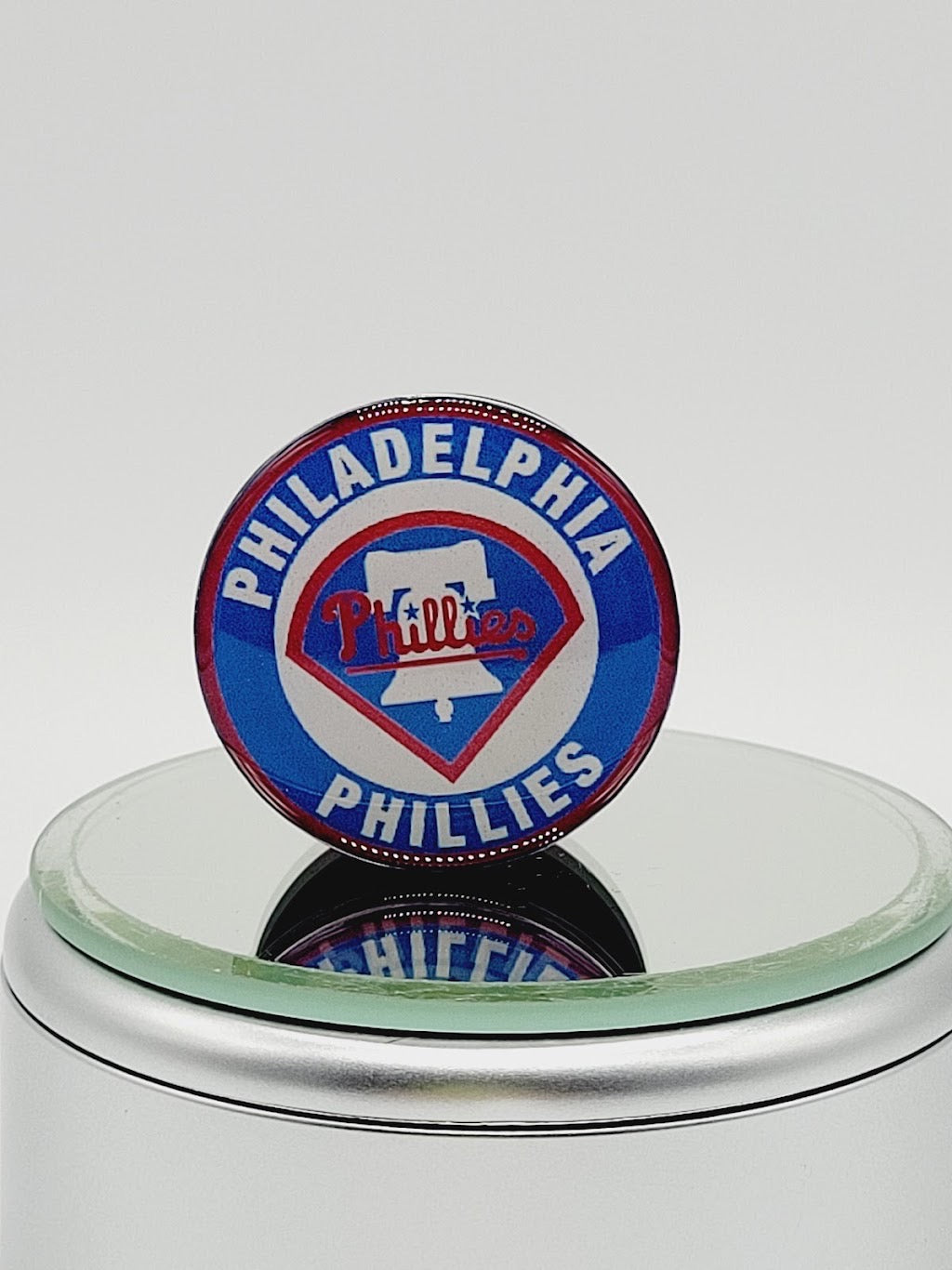 Custom MLB Phone Grip or Badge Reel with Epoxy Overlay: Pick Your Baseball Team Pick Your Base: Style Set 3