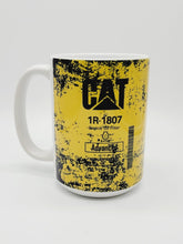 Load image into Gallery viewer, 11oz/15oz "CAT Oil Filter" Ceramic Coffee Mug: Two Styles CAT Coffee Cup