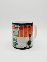 Load image into Gallery viewer, 11oz/15oz Dirty "Dino Dinolene Sinclair" Motor Oil Can Coffee Mug: Vintage Oil Can Replica Coffee Mug