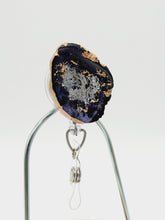 Load image into Gallery viewer, Epoxy Gold and Black Faux Geode Phone Grip: Faux Agate Phone Holder