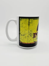 Load image into Gallery viewer, 11oz/15oz Dirty "Invader" Motor Oil Can Coffee Mug: Vintage Oil Can Replica Coffee Mug
