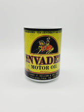 Load image into Gallery viewer, 11oz/15oz Dirty "Invader" Motor Oil Can Coffee Mug: Vintage Oil Can Replica Coffee Mug