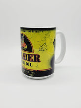 Load image into Gallery viewer, 11oz/15oz Dirty "Invader" Motor Oil Can Coffee Mug: Vintage Oil Can Replica Coffee Mug