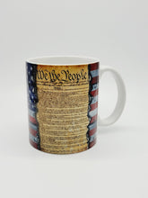 Load image into Gallery viewer, "We The People.." Ceramic Coffee Mug: Constitution Coffee Cup