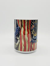 Load image into Gallery viewer, United States Navy Ceramic Coffee Mug: United States Military Coffee Cup US Flag