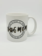 Load image into Gallery viewer, 11oz/15oz &quot;Stay At Home Dog Mom&quot; Ceramic Coffee Mug: Leopard Print Dog Lovers Coffee Cup
