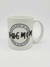 Load image into Gallery viewer, 11oz/15oz "Stay At Home Dog Mom" Ceramic Coffee Mug: Leopard Print Dog Lovers Coffee Cup