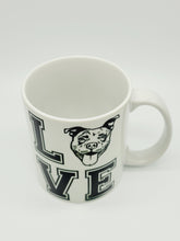 Load image into Gallery viewer, 11oz/15oz Pitbull "Love" Ceramic Coffee Mug: Dog Lovers Coffee Cup