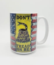Load image into Gallery viewer, "Don't Tread On Me" Ceramic Coffee Mug: United States Military Coffee Cup