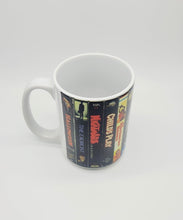 Load image into Gallery viewer, Classic VHS Horror Movie Ceramic Coffee Mug