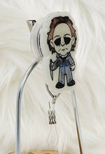 Load image into Gallery viewer, Glow in the Dark Horror Cartoon Retractable Badge Reel