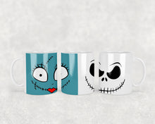 Load image into Gallery viewer, 11oz/15oz The Nightmare Before Christmas Coffee Mug: Jack Skeleton and Sally Coffee Cup