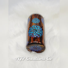 Load image into Gallery viewer, 20oz Stainless Steel Epoxy Peak-A-Boo Woodgrain Tumbler