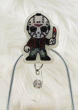 Load image into Gallery viewer, Glow in the Dark Horror Cartoon Retractable Badge Reel