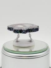 Load image into Gallery viewer, Green and Purple Prism Cartoon Skull Phone Grip: Gothic Skull with Rose Phone Holder and Tablet Stand