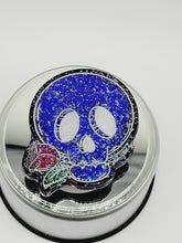 Load image into Gallery viewer, Purple Prism Cartoon Skull Phone Grip: Gothic Skull with Rose Phone Holder and Tablet Stand
