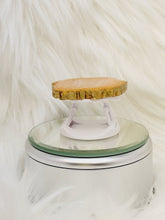 Load image into Gallery viewer, Peach and Gold Geode Phone Grip with Aurora Crystal Center