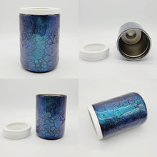 Load image into Gallery viewer, 12oz Color Shift Dragon Scale Stainless Steel Can Cooler Tumbler: Unique Color Changing Reptile Skin 12oz Can Cooler