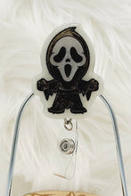 Load image into Gallery viewer, Glow in the Dark Horror Cartoon Retractable Badge Reel