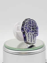 Load image into Gallery viewer, Gothic Purple Prism Brain Cupcakes: Goth Purple Epoxy Cupcake Phone Holder and Tablet Stand