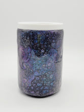 Load image into Gallery viewer, 12oz Color Shift Purple and Blue Dragon Scale Stainless Steel Can Cooler Tumbler: Unique Color Changing Reptile Skin 12oz Can Cooler